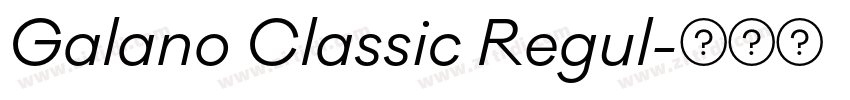 Galano Classic Regul字体转换